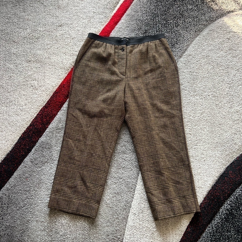 Marc Jacobs Dark Academia Wool Preppy Cropped Pants
